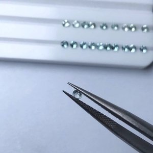 Aguamarina Natural de Alta Calidad, Forma Redonda, 0.8 - 2.0 mm, para la Fabricación de Joyas - Product Image 2