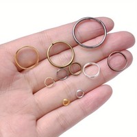 Anneaux fendus en fer plaqué argent 1*13mm pour la fabrication de bijoux DIY (colliers, bracelets) – Marque HONGXINXING, emballés en boîte