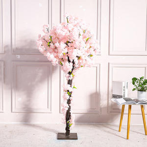 Arbre à vœux artificiel en soie, imitant un cerisier ou une pêcherie, pour la décoration de salon, de mariage, d'événements extérieurs et de magasins - Product Image 5