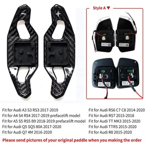 Extensión de Palanca de Cambios de Fibra de Carbono para Volante de Coche para <span class=keywords><strong>Audi</strong></span> A3 8V S3 <span class=keywords><strong>RS3</strong></span> A4 S4 <span class=keywords><strong>A5</strong></span> S5 RS4 B8 B9 A6 A7 TT R8 Q3 Q5 - Product Image 2