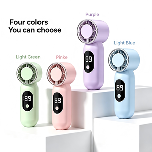 พัดมือแบบกำหนดเองพร้อมกล่องสีสันสดใส พัดมือขนาดเล็กแบบ USB - Product Image 1