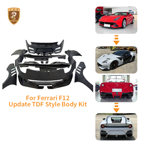 Kit Carrozzeria in Fibra di Carbonio Secco Pre-Preg Stile TDF per <span class=keywords><strong>Ferrari</strong></span> F12: Paraurti Anteriore e Posteriore, Minigonne Laterali, Cofano e Parafanghi - Product Image 1