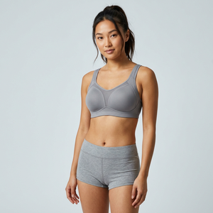 Ensemble soutien-gorge de sport Rhythm et shorty pour femme, à bonnets fixes, absorption des chocs, dos croisé, séchage rapide, respirant, pour fitness, yoga, course à pied - Product Image 3