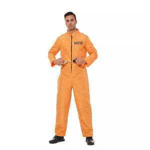 Orange Prison Prisonnier Cosplay <span class=keywords><strong>Morbius</strong></span> Prison Combinaison Costumes Halloween pour Hommes Adultes S0259 - Product Image 4
