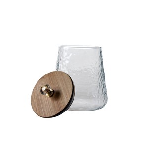 Juego de tarros de almacenamiento de alimentos de vidrio de borosilicato alto, botellas de almacenamiento rectas con tapa de bambú para contenedor de alimentos personalizado de miel - Product Image 2