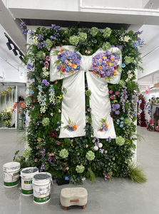 Modular Handmade Hoa Cài đặt lớn Rose giấy hoa tường nghệ thuật cho sang trọng cửa sổ hiển thị Boutique giáng sinh năm mới - Product Image 2