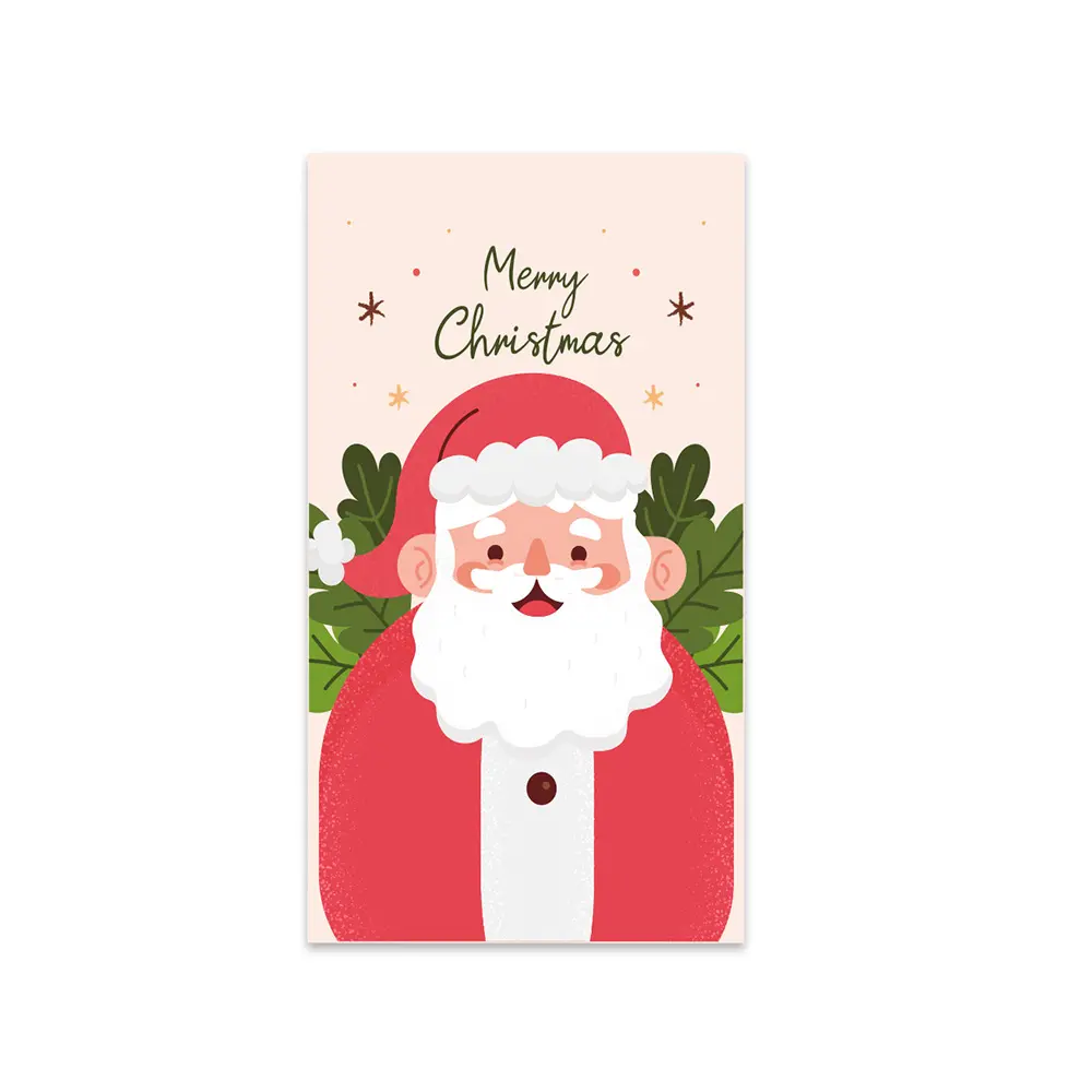 Merry Christmas Gift Cards Greeting Card Christmas Tree Stickers Cute Design For 2023 New Year Friends Family and loved Ones