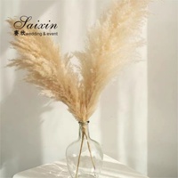 Saixin SX-F007 Vente chaude Décoration de table blanche beige pour mariage Fleurs décoratives pour événements Plantes