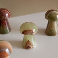 SAIDKOCC Décoration d'intérieur en jade naturel en forme de champignon, sensation haut de gamme, vente directe d'usine, vente en gros, pas cher