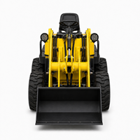 Mini-chargeur frontal électrique de 1,2 tonne avec godet pour petits chantiers, certifié CE