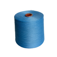 Fil mélangé polyester-coton teint 60S TC 80/20 à filature fine avec technique OE pour la confection de linge de lit de luxe et la broderie