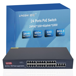 מתג 24 פורטים POE איכותי עם SNMP ו-QoS, 4 פורטי Uplink, ניתן לערום לרשתות קטנות/פרונטניות - Product Image 2
