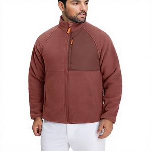 Wholesale OEM Men's <b>Reversible</b> Waterproof Eco-Friendly Fleece <b>Jacket</b> 5 Pockets Lightweight Zip Winter Warm Casual Coat - Product Image 5