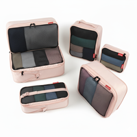 Vente en gros Personnaliser Voyage Bagages Organisateur Sac Ensemble 5PCS Sac de Rangement Vêtements Sous-Vêtements Emballage Cube Ensemble