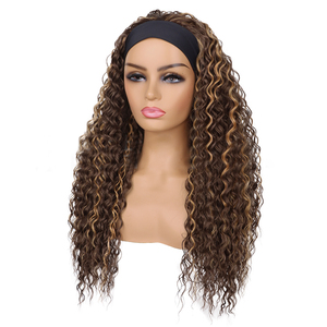 Vente en Gros Bandeaux et Perruques Synthétiques Tendance Onde Profonde Multiples Couleurs <span class=keywords><strong>Cheveux</strong></span> Résistants à la Chaleur Tresses Style Onde Aquatique - Product Image 2