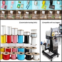 Emballage automatique PE pré-ouvert personnalisé Rollbags sacs en plastique perforé sur rouleau pour l'utilisation de la machine d'emballage de sacs automobiles