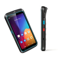 Smartphone 4G LTE Tahan Air IP67 V5N 5.5 Inci Android 15 Portabel PDA Industri Pemindai Kode Batang 2D QR Pembaca Genggam
