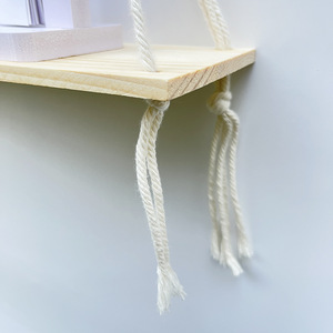 <span class=keywords><strong>Estantes</strong></span> Colgantes Decorativos Boho, <span class=keywords><strong>Estantes</strong></span> <span class=keywords><strong>Flotantes</strong></span> de Madera <span class=keywords><strong>para</strong></span> Almacenamiento en Dormitorio, <span class=keywords><strong>Baño</strong></span>, Sala de Estar, Cuarto de Niños o Residencia Universitaria - Product Image 5