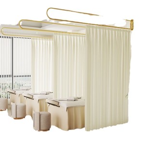 A forma di U salone di bellezza divisorio tenda clinica per la salute del letto di terapia palo per tenda di supporto per tenda - Product Image 3