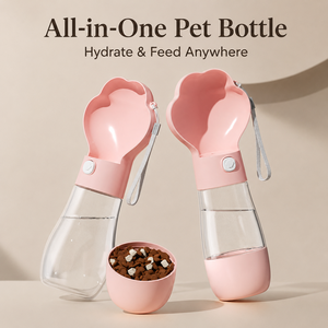 Botella de Agua para Perros de Viaje de 14oz/18oz, Acero Inoxidable, Regalo de Cumpleaños para Mamá de Perro, Funcional para Exteriores con Tazón - Product Image 2