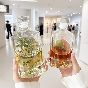 Vente directe d'usine - Bouteille en verre pour spiritueux, whisky, vodka, brandy, rhum, <span class=keywords><strong>gin</strong></span>, capacité élevée, 100 ml, 500 ml, bouteille en verre vide - Product Image 5