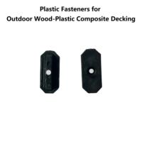 Clip de fixation moderne en plastique pour terrasse en WPC en forme de T, résistant à l'eau et aux intempéries, accessoires écologiques pour terrasses composites