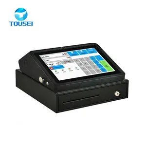 Tablet com tela sensível ao toque, sistema de verificação de preço térmico inteligente de pc com 15 polegadas