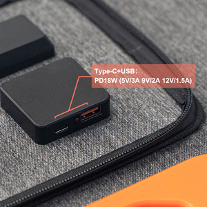100W Foldable Portable Outdoor <b>Solar</b> with PD18W USB-C USB DC5521 <b>Small</b> XT60 IP67 Waterproof for Power Pack - Product Image 5