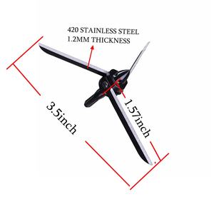 6 piezas de puntas de caza para arco de 120 granos, de acero inoxidable 420, con 3 hojas fijas, para <span class=keywords><strong>arcos</strong></span> compuestos y recurvos, afiladas como un cuchillo - Product Image 2