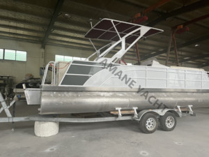 <span class=keywords><strong>Bateau</strong></span> ponton en aluminium soudé OEM ODM OBM, design confortable, multifonctionnel, prix abordables, avec moteur et <span class=keywords><strong>remorque</strong></span> - Product Image 2
