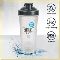 Bouteille d'eau classique en plastique sans BPA de 20 oz, qualité alimentaire PP, pour le sport, avec boule mélangeuse