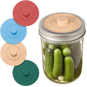 <span class=keywords><strong>Pot</strong></span> Mason <span class=keywords><strong>à</strong></span> large ouverture avec couvercle de fermentation <span class=keywords><strong>à</strong></span> joint hermétique, kit pour kimchi, sauerkraut et autres. - Product Image 1