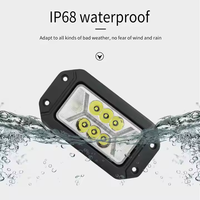 6 pouces travail lumière voiture encastré 40W LED lumière gousses faisceau d'inondation avant inverse lampe tout-terrain inondation 12V avec feux de signalisation DRL