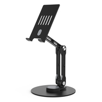 Support de téléphone et tablette portable en alliage d'aluminium avec supports flexibles réglables pour iPad