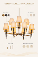 Nouvelle lampe LED en métal de style chinois d'inspiration zen, multi-couleurs, avec capteur/température/applications/contrôle tactile, angle de faisceau de 270°, garantie 2 ans pour appartement