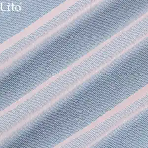 Maille élastique en polyester de haute qualité, avec filet imprimé pour robe élégante
