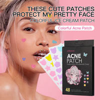 KORMESIC 48 pièces/boîte en gros hydrocolloïde soins de la peau acné Patch étanche fleur étoile coeur papillon coloré acné bouton