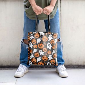 DLBZ Wholesale Eco-friendly Custom <b>Canvas</b> Shopping <b>Bag</b> with Rope Handle for Halloween Party - Product Image 5