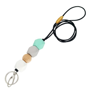 Llaveros de Silicona con Cuentas, Cordones Personalizados con Colgante de Disco de Madera - <span class=keywords><strong>Comprar</strong></span> Llavero con Cordón Personalizado - Product Image 6