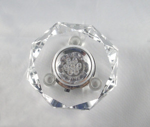 Đánh bóng tinh thể rõ ràng dẫn ánh sáng Cơ sở hải lý phong cách thủy tinh thủ công hiển thị UV in laser quà tặng trang trí tảng băng trôi hiển thị đứng - Product Image 3