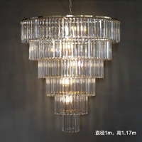 Lustre LED moderne de grande taille pour décoration intérieure de luxe, mariage, église, villa, escalier