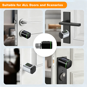 Cerradura de Cilindro Estándar Americana, Cerradura de Cilindro Inteligente Impermeable con Tamaño de Cilindro Ajustable y Aplicación TTlock - Product Image 3