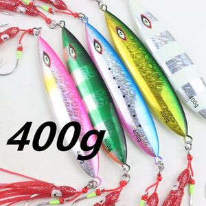 Esca Artificiale Metallica Luminosa OEM di Alta Qualità 400g, Jig per Calamari e Spigole, Ideale per la <span class=keywords><strong>Pesca</strong></span> in Fiume, Modello Minnow - Vendita Calda - Product Image 2