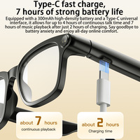 Lunettes Intelligentes M08C avec Caméra, Changement de Couleur Activé par la Lumière, Contrôle par Bouton Poussoir, Batterie 300 mAh pour Appels et Conversation IA