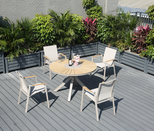 Hete Aanbieding: Op Maat Gemaakte Moderne Tuinset van Aluminium, Tuinstoelen met Tuintafel voor Buitenmeubilair - Product Image 4