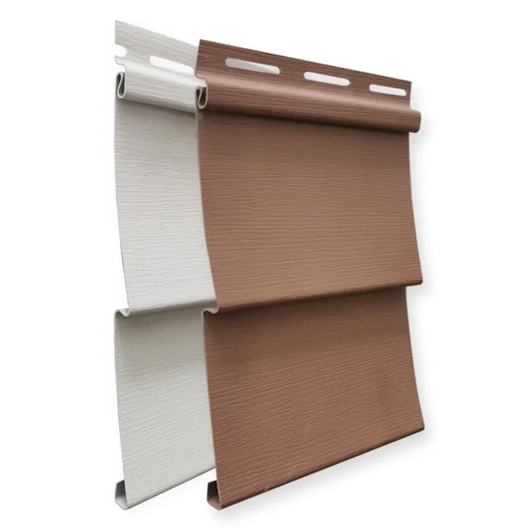 American Lap Vinyl Siding Exterior Wall Panel Cladding siding de PVC Length 3.8 mt width 0.2 mt