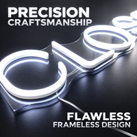 Artisanat de précision, enseigne au néon LED personnalisée, logo en silicone acrylique, néon flexible, étanche, enseigne personnalisée