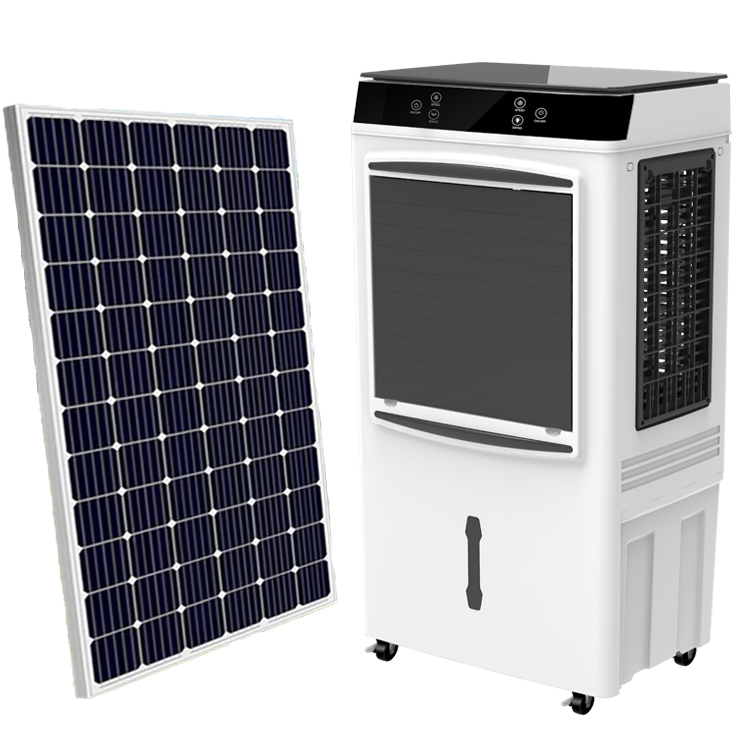 Portatile condizionatore d'aria 3 velocità Mini energia solare refrigeratore d'aria con scatola di ghiaccio