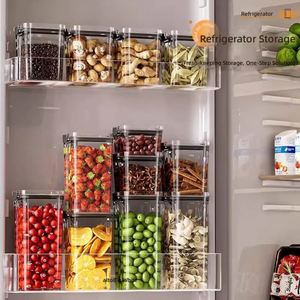 Food Grade Transparent Plastic sealed <b>Jar</b> Kitchen Storage Container for Grains Dried Snacks Tea Leaves - Product Image 2