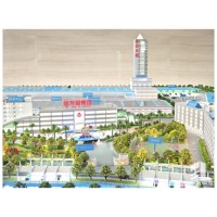 Modelo de mesa de arena arquitectónica de alta precisión, modelo de plástico 3D para exhibición de parques industriales